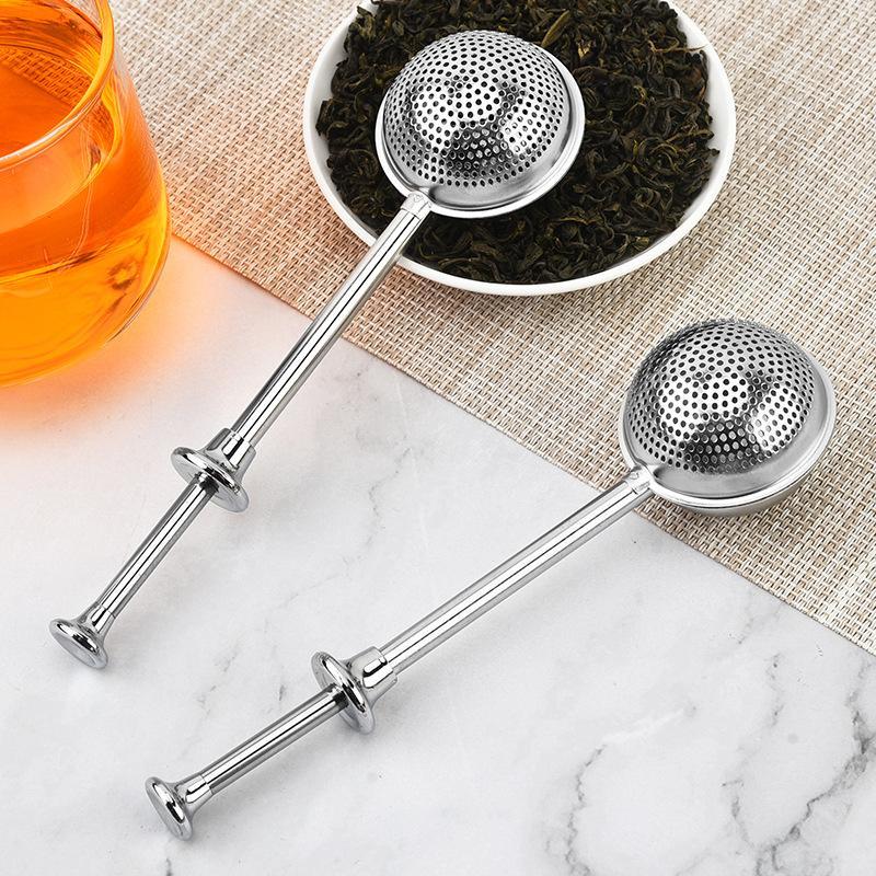 Loose Leaf Tea Infuser - Thee-ei met lange steel van roestvrij