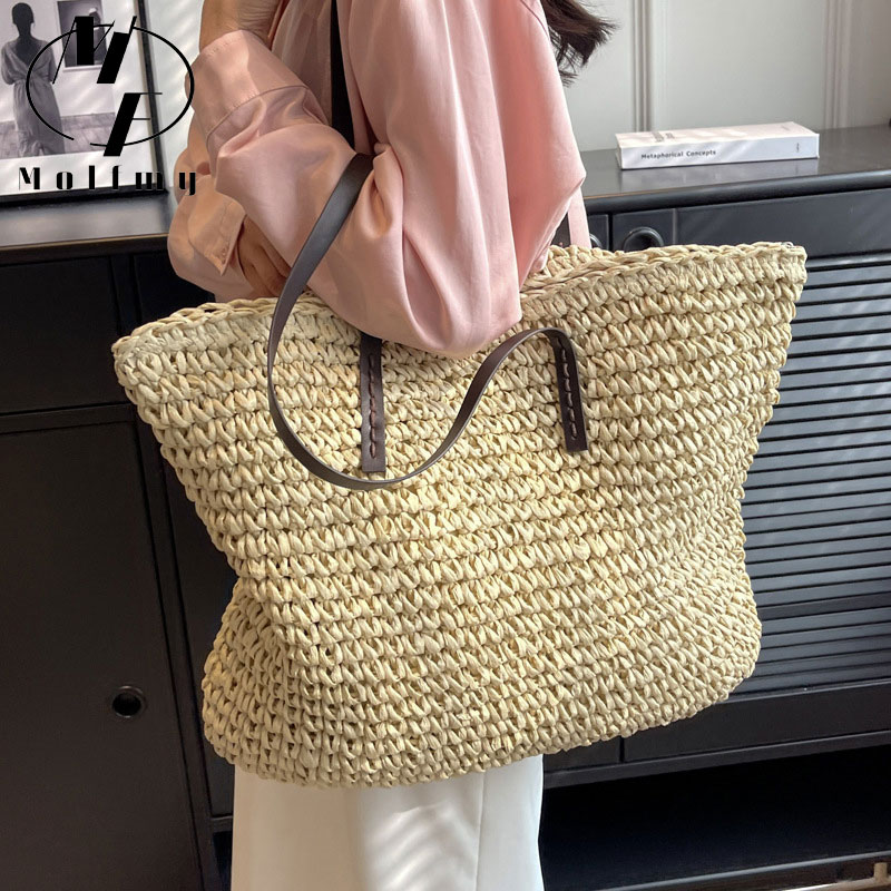 Stro Geweven Draagtassen Casua - Linen Bag Bulk recensie en prijs