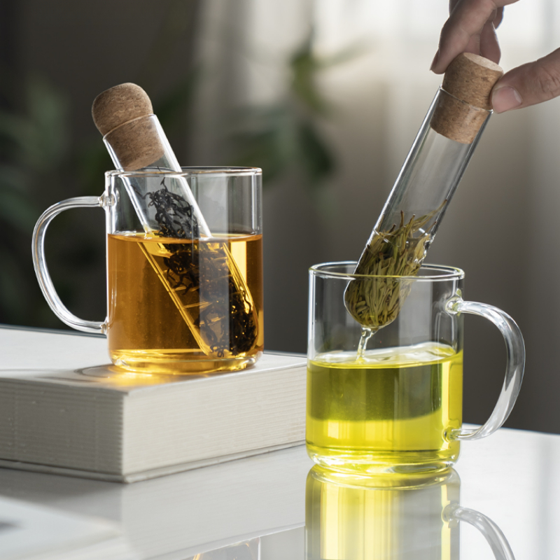 1 stuk draagbare glazen testbu - Loose Leaf Tea Infuser recensie en prijs